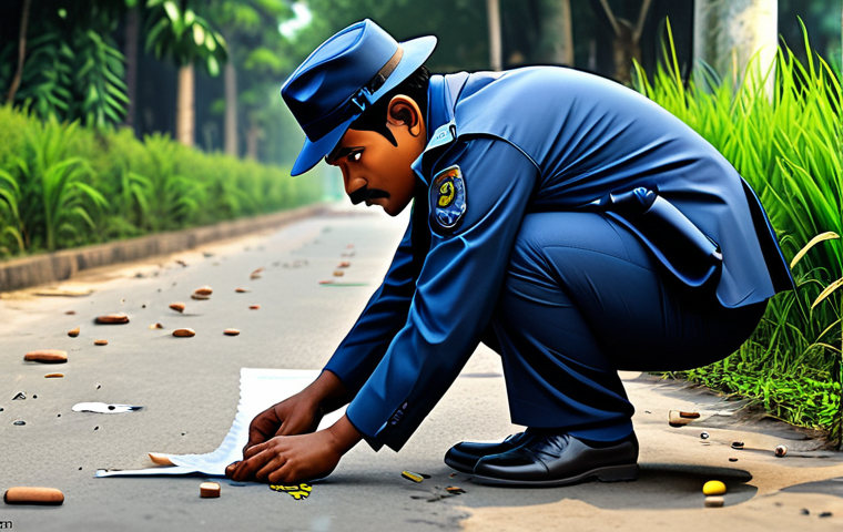 **
"엉덩이 탐정 (Butt Detective), a cartoon character, fully clothed in his signature detective attire, examining clues at a crime scene in Dhaka, Bangladesh, appropriate content, safe for work, professional illustration, perfect anatomy, natural proportions, vibrant colors, family-friendly, modest."
**