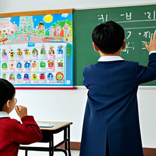 Home 8 **
"A group of fully clothed children enthusiastically watching '엉덩이 탐정' (Butt Detective) on a screen in a brightly lit classroom. The children are smiling and engaged, showing interest in the cartoon. The classroom is decorated with educational posters. safe for work, appropriate content, fully clothed, family-friendly, perfect anatomy, correct proportions, natural pose, well-formed hands, proper finger count, natural body proportions, professional illustration"
**